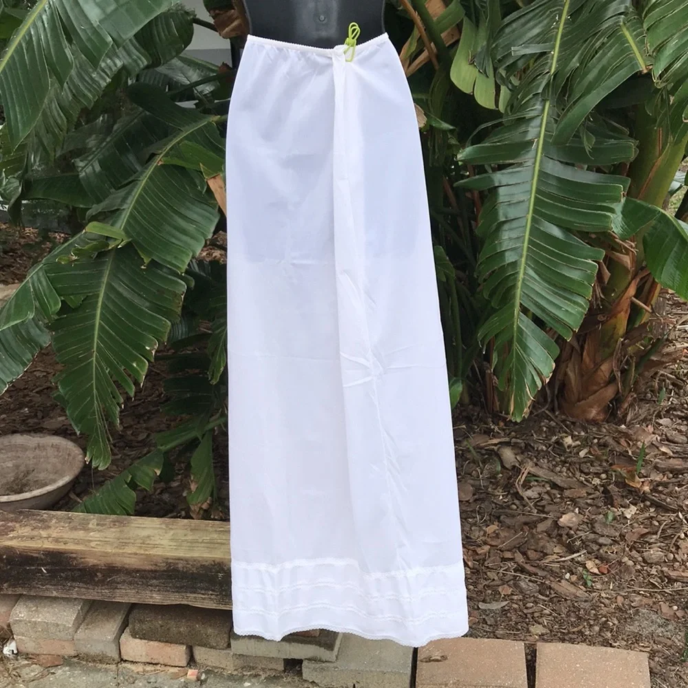 Vintage maxi slip skirt